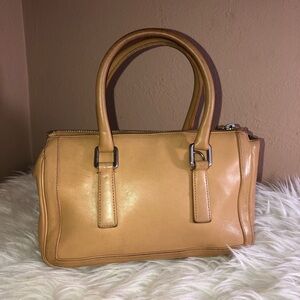 Vintage 2000 COACH Tan Leather Bonnie Legacy Satchel Bag